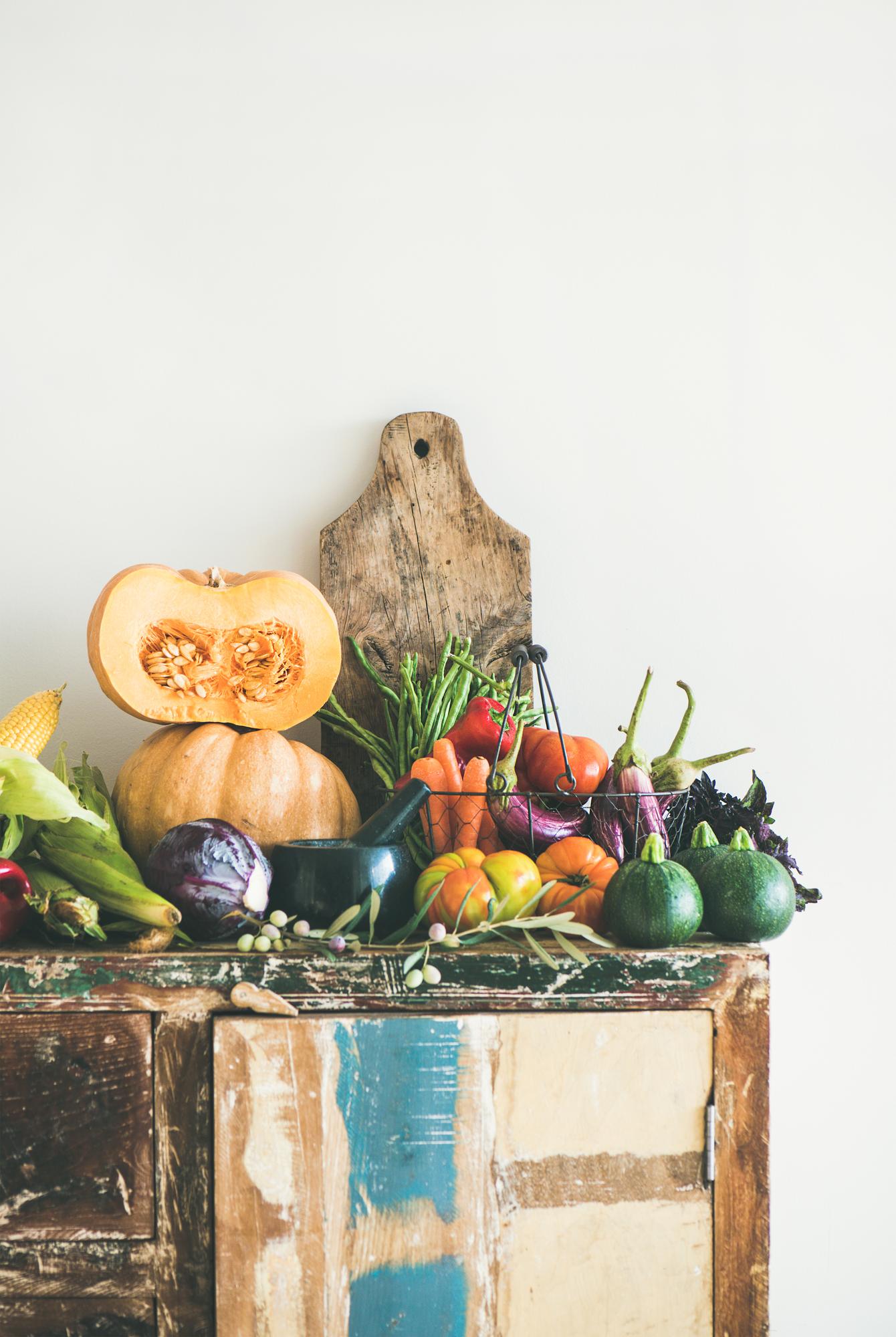 Farmers market crates and labels